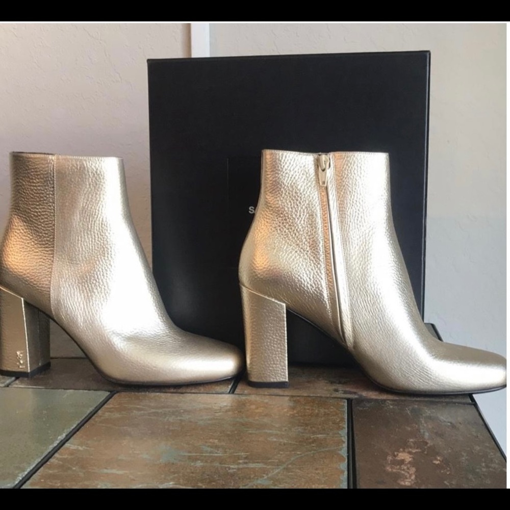 Saint Laurent Gold , Gently used Boots/Booties